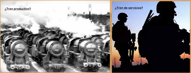 Locomotora productiva o de servicios.